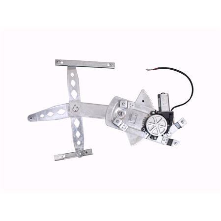 Front Right Electric Window Regulator (with motor) for OPEL CORSA C (F08, F68), 2000 2006, 2 Door Models, WITHOUT One Touch/Antipinch, motor has 2 pins/wires