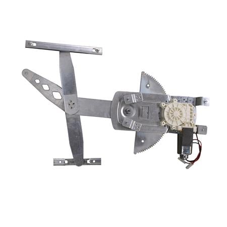 Front Left Electric Window Regulator (with motor) for OPEL CORSA C (F08, F68), 2000 2006, 4 Door Models, WITHOUT One Touch/Antipinch, motor has 2 pins/wires