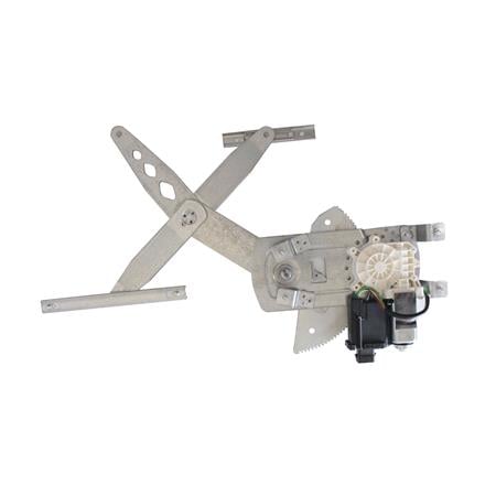 Front Left Electric Window Regulator (with motor, one touch operation) for Holden Barina XC Hatchback, 2001 2005, 2 Door Models, One Touch Version, motor has 6 or more pins