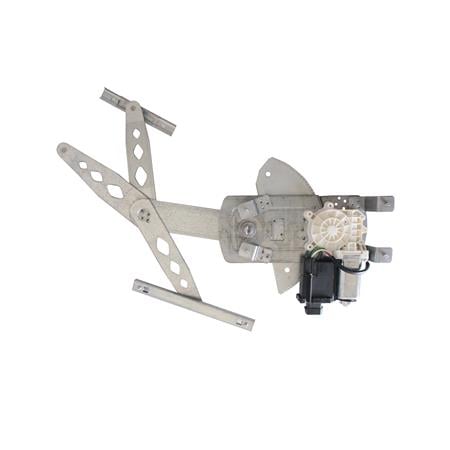 Front Left Electric Window Regulator (with motor, one touch operation) for OPEL MERIVA, 2003 2010, 4 Door Models, One Touch Version, motor has 6 or more pins