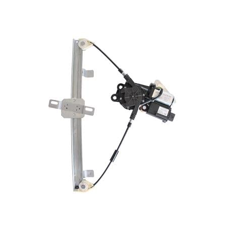 Front Right Electric Window Regulator (with motor, one touch operation) for OPEL CORSA D, 2006 2014, 4 Door Models, One Touch Version, motor has 6 or more pins