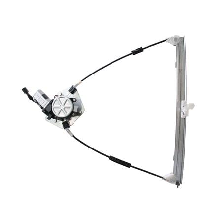 Front Left Electric Window Regulator (with motor) for RENAULT CLIO Mk II (BB01_, CB01_), 1998 2005, 2 Door Models, WITHOUT One Touch/Antipinch, motor has 2 pins/wires