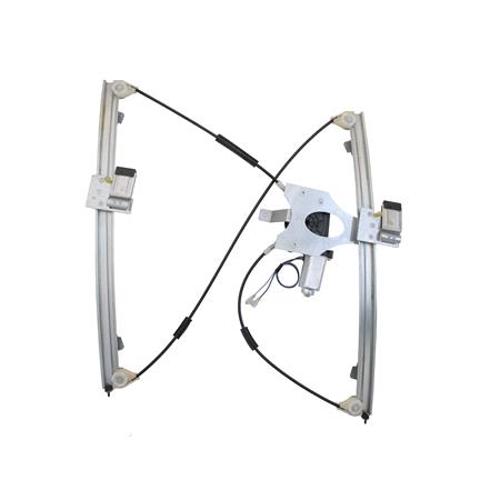 Front Right Electric Window Regulator (with motor) for SEAT ALHAMBRA (7V8, 7V9), 1996 2010, 4 Door Models, WITHOUT One Touch/Antipinch, motor has 2 pins/wires