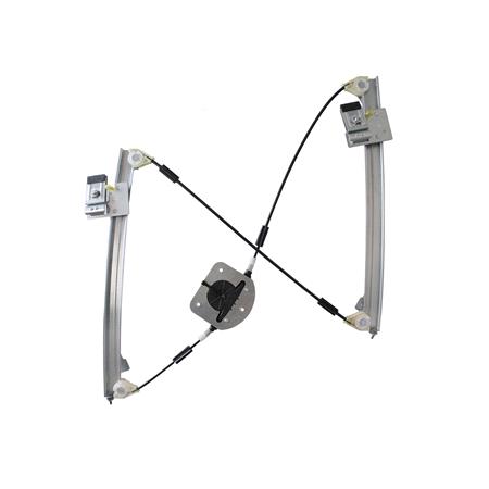 Front Left Electric Window Regulator Mechanism (without motor) for VW PASSAT Estate (3B5), 1997 2000, 4 Door Models, One Touch/AntiPinch Version, holds a motor with 6 or more pins