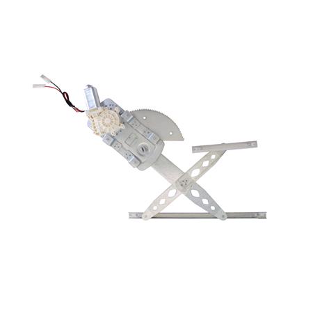 Front Left Electric Window Regulator (with motor) for NISSAN MICRA (K11), 1992 2003, 2/4 Door Models, WITHOUT One Touch/Antipinch, motor has 2 pins/wires