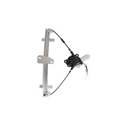 Front Right Electric Window Regulator (with motor) for HONDA CIVIC VII Hatchback (EU_, EP_), 2000 2006, 4 Door Models, WITHOUT One Touch/Antipinch, motor has 2 pins/wires