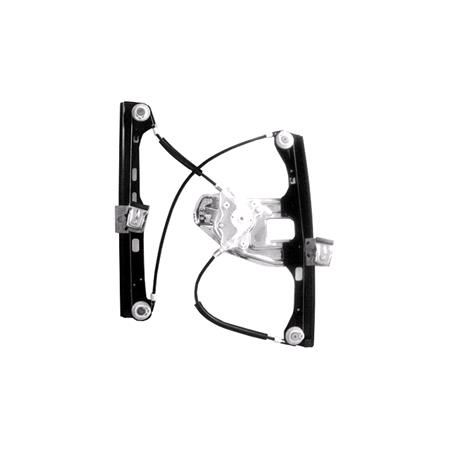 Front Right Electric Window Regulator Mechanism (without motor) for Mercedes C CLASS (W03), 2000 2007, 4 Door Models, One Touch/AntiPinch Version, holds a motor with 6 or more pins
