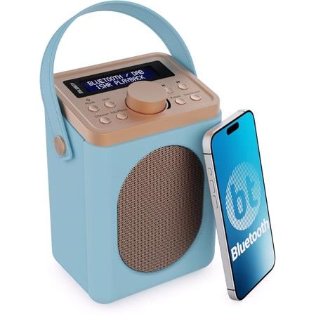 Majority Little Shelford Portable DAB Radio with Bluetooth   Duck Egg Blue