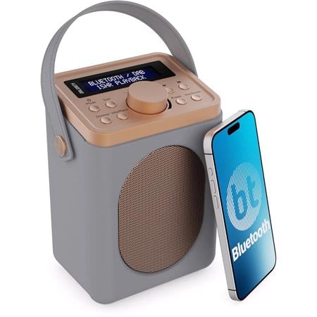 Majority Little Shelford Portable DAB Radio with Bluetooth   Grey