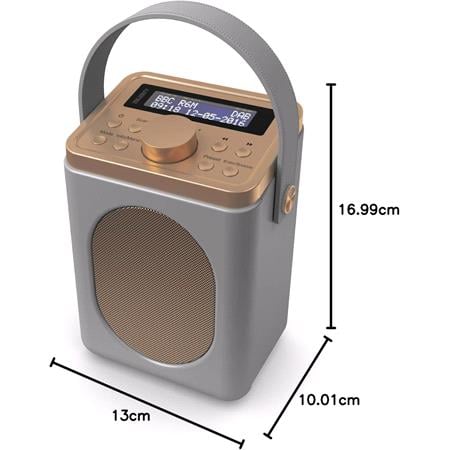 Majority Little Shelford Portable DAB Radio with Bluetooth   Grey