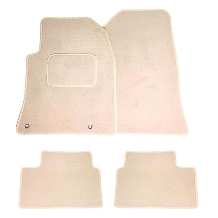 Luxury Tailored Car Mats in Beige for Lexus IS 2005 2013   4 Piece   2 Clips In Drivers Mat