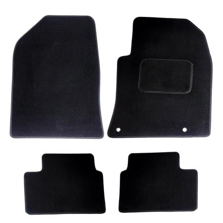 Luxury Tailored Car Mats in Black for Opel Vectra C 2003 2008   4 Piece   No Clips