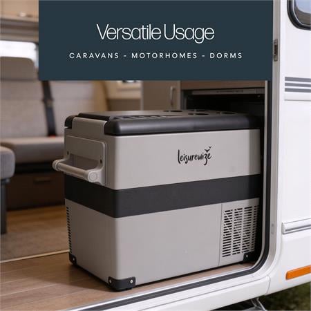 Glacier 40L Compressor Fridge/Freezer – DC 12/24V or AC 240V, Portable, Dual Zone, LED Display