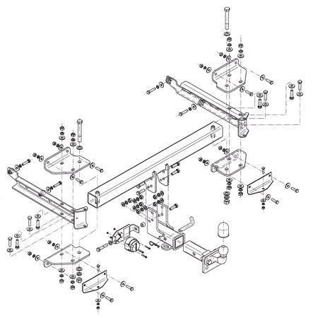Steinhof Towbar for Mercedes M CLASS, 2005 2011