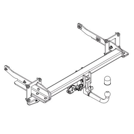 Steinhof Automatic Detachable Towbar (vertical system) for Mercedes GLE, 2015 2018