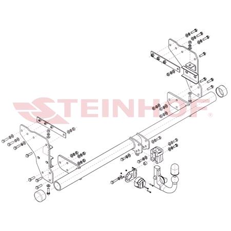 Steinhof Automatic Detachable Towbar (vertical system) for Mitsubishi L200 2019 Onwards (incl. AdBlue)