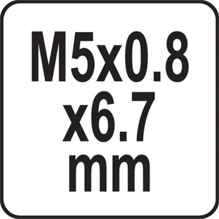 WIRE THREADS M5x0.8x6.7MM
