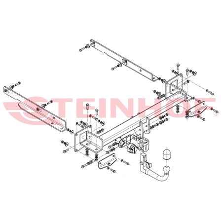 Steinhof Automatic Detachable Towbar (vertical system) for Mercedes GLS, 2015 Onwards