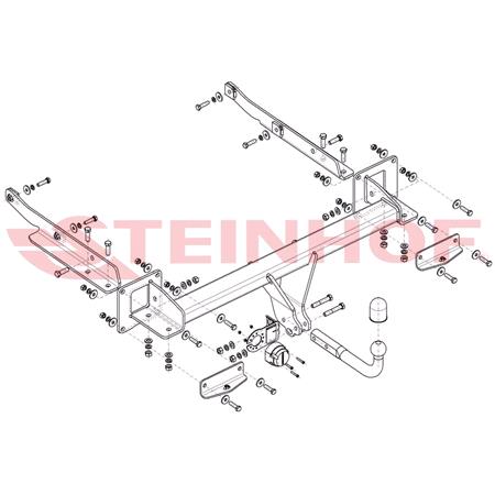 Steinhof Towbar (fixed with 2 bolts) for Mercedes GLE Coupe, 2015 Onwards