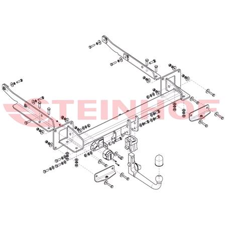 Steinhof Automatic Detachable Towbar (vertical system) for Mercedes GLE Coupe, 2015 Onwards