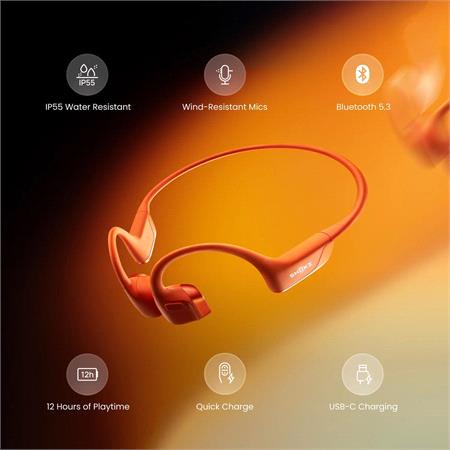 Shokz OpenRun Pro 2 Open Ear Sport Headphones   Orange