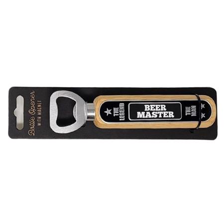 Beer Master Bottle Opener With Cap Catcher Magnet