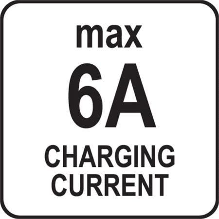 BATTERY CHARGER 12V 6A 90AH LED