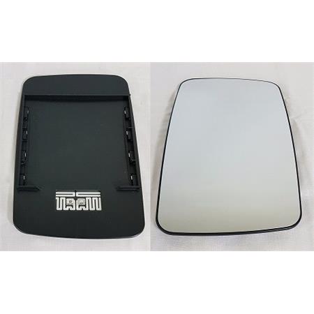 Left Wing Mirror Glass (heated) and Holder for Volkswagen LT Mk II Flatbed, 1996 2006