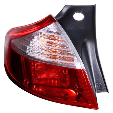 Left Rear Lamp (5 Door Hatchback, Outer, On Quarter Panel, Supplied Without Bulbholder) for Renault MEGANE Hatchback 2009 on