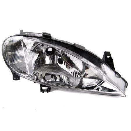 Right Headlamp (Halogen, Single Reflector, Takes H4 Bulb, Original Equipment) for Renault MEGANE Cabriolet 1999 2003