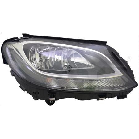 Right Headlamp (Halogen, Original Equipment) for Mercedes C CLASS 2013 on