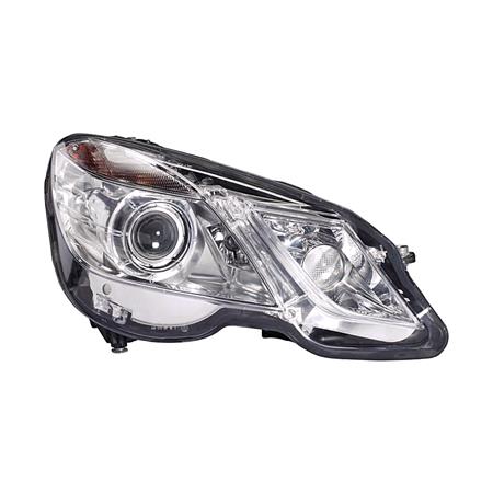 Right Headlamp (Bi Xenon, Takes D1S / H7 Bulbs, With Bending Light, Supplied With Motor, Original Equipment) for Mercedes E CLASS Estate 2009 2013