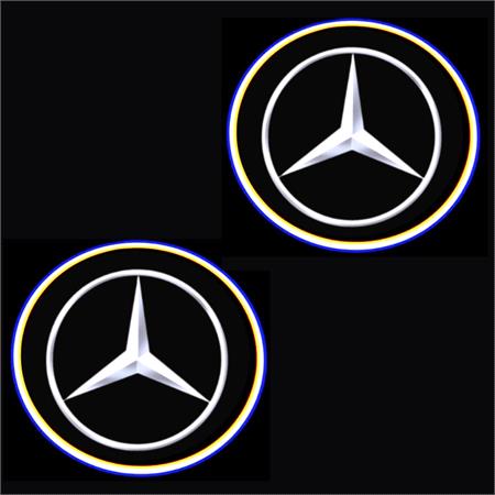Mercedes Car Door LED Puddle Lights Set (x2)   Wireless 