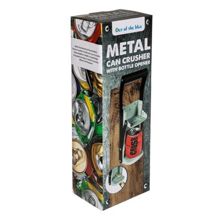 Metal Can Crusher with Bottle Opener
