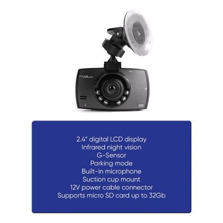 StreetWize Dash Cam with Nightvision and Large Screen