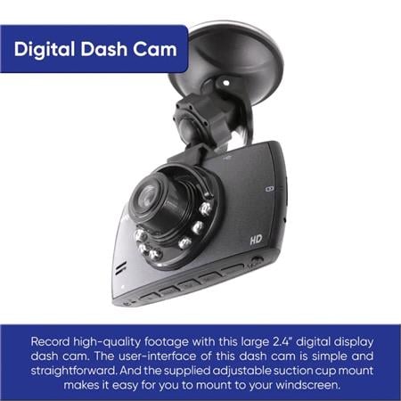 StreetWize Dash Cam with Nightvision and Large Screen