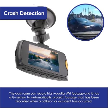 StreetWize Dash Cam with Nightvision and Large Screen