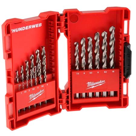 Milwaukee 19pc ThunderWeb Drill Bit Set 1 10mm