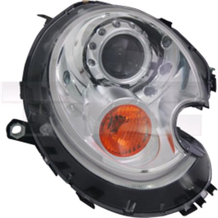 Right Headlamp (Xenon, With Amber Indicator, Without Ballast, With Self Levelling, Original Equipment) for Mini One/Cooper 2006 2010