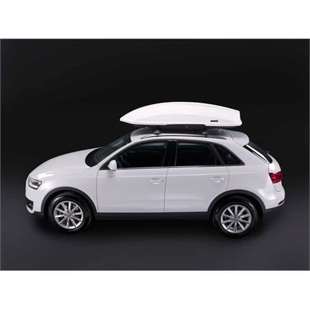 Thunder 520L White Gloss Roof Box, Stand out from the crowd