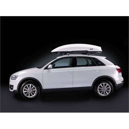 Thunder 520L White Gloss Roof Box, Stand out from the crowd