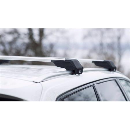 Mont Blanc Xplore silver aluminium wing Roof Bars for 5 Series Touring 2017 Onwards