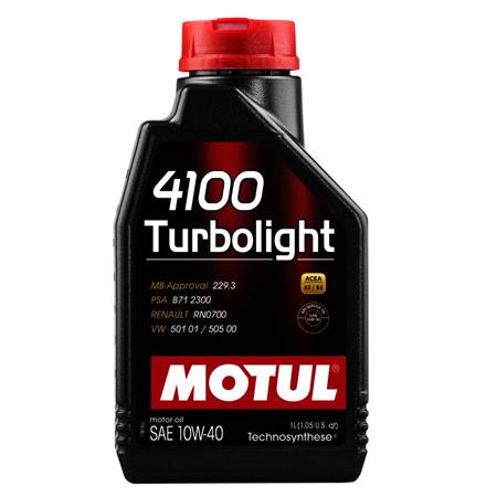 Motul 4100 Turbolight 10W 40 Engine Oil   1 Litre