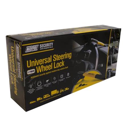 MAYPOLE Universal Steering Wheel Lock   Over Dashboard