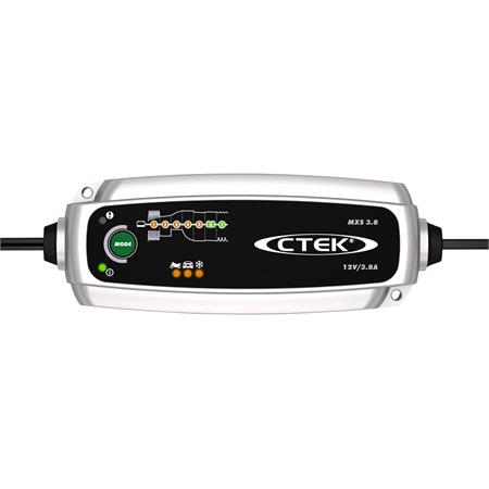 CTEK MXS 3.8 UK 12V Automatic Maintenance Charger for Car and Motorcycle Batteries