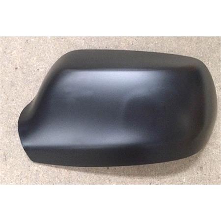 Left Wing Mirror Cover (black, grained) for MAZDA 3 Saloon, 2004 2009