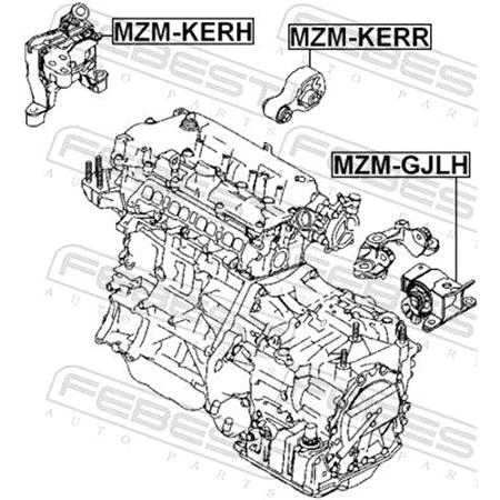 FEBEST Rear Engine Mounting   MZMKERR