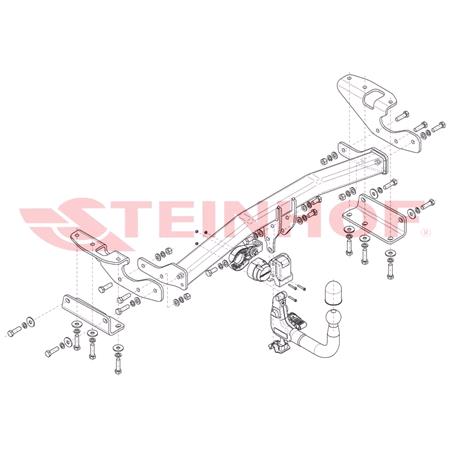 Steinhof Automatic Detachable Towbar (vertical system) for Nissan ARIYA EV 2020 Onwards