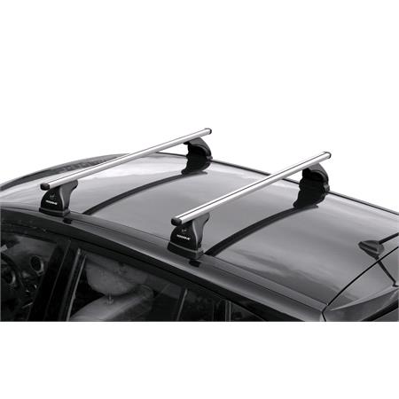Nordrive Helio Silver Aluminium Roof Bars Set for Mitsubishi OUTLANDER III Van 2013 to 2021