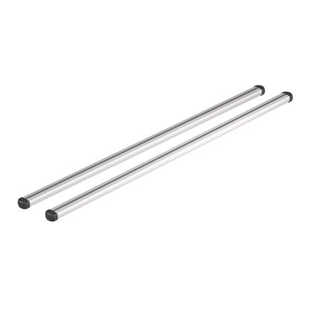 Nordrive Helio Silver Aluminium Roof Bars Set for Mitsubishi OUTLANDER III Van 2013 to 2021